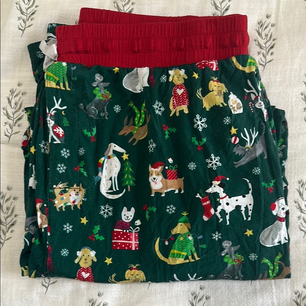 Little Sleepies Christmas Men’s Dog Pajama Pant. Worn/washed 2x